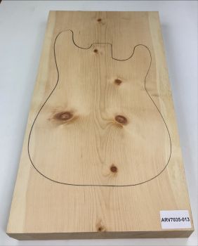 Body Swiss Pine, Unique Piece #013, 1-pc., 630 x 359 x 50mm